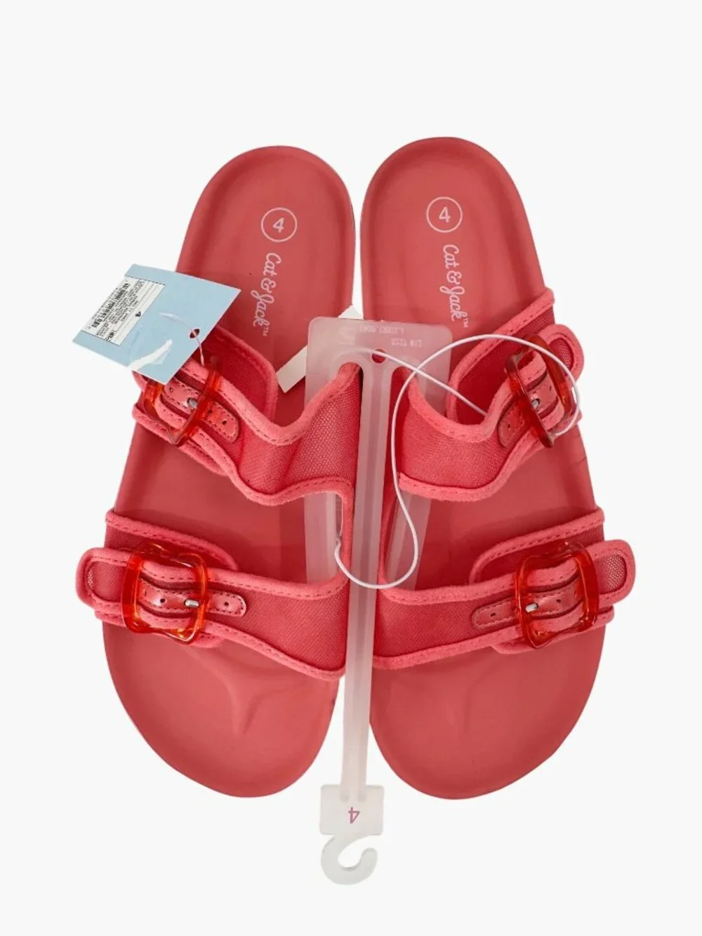 NEW Cat & Jack Kids' Kaia Mesh Footbed Sandals - Coral Red